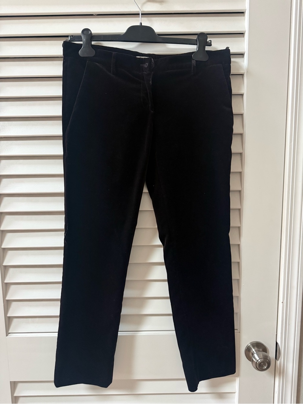 Miu Miu Dark Brown Velvet Trousers